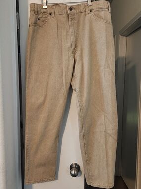 Vintage 1993 Levi's 550 Orange Tab Jeans Men's W38 L30 USA Made Sandstone Beige